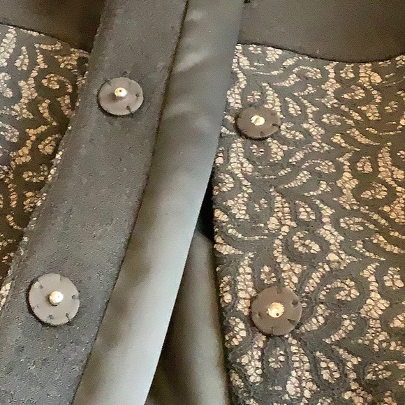 Jefferson Caoc Black Suit with Lace overlay on jacket - Picture 6 of 11